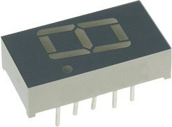 SA04-12EWA, Индикатор красный ОА, 8мКд 10.16мм, 7х1