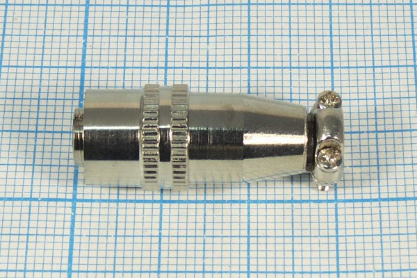 Разъем (быстроразъемный) XS8JK4P-F розетка, контакты 4P, диаметр B 8, монтаж на кабель, XS8JK4P-F