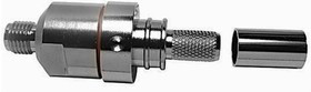 EZ-240-SF-X, RF Connectors / Coaxial Connectors SMA-female (jack), crimp connector, non-solder pin, no braid trim