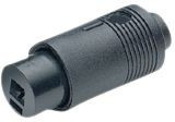 MJ-135S BLACK, Female Cable Connector, 2 Poles, Socket