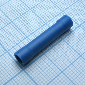 BV2, (BV-2 BLUE), наконечник кабельный - гильза соединительная изолированная для провода сеч. 1.5-2.5мм2, L=26/15мм