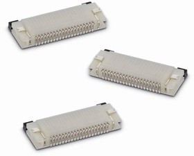687126149022, WR-FPC 0.5mm Pitch 26 Way Horizontal Female FPC Connector, ZIF Bottom Contact 687126149022, WR-FPC 0.5mm Pitch 26 Way Horizontal Female FPC Connector, ZIF Bottom Contact