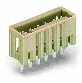 734-135, 5-контакт. вилка, шаг 3,5 мм, контакт 1х1 мм, светло-серая