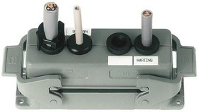 09300240408, Heavy Duty Power Connectors HAN 24 B SPLIT HOOD