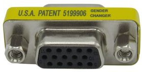 RND 205-00934, Mini D-Sub Gender Changer, HDB-15 Socket / HDB15 Socket