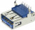 48405-0003, Разъем USB, USB Типа A, USB 3.0, Гнездо, 9 вывод(-ов), Монтаж в Сквозное Отверстие, Прямой Угол