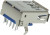 48405-0003, Разъем USB, USB Типа A, USB 3.0, Гнездо, 9 вывод(-ов), Монтаж в Сквозное Отверстие, Прямой Угол