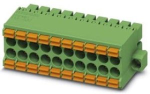 1790438, Pluggable Terminal Blocks 16 Pos 3.5mm Dbl Row Plug 24-16AWG Sprin