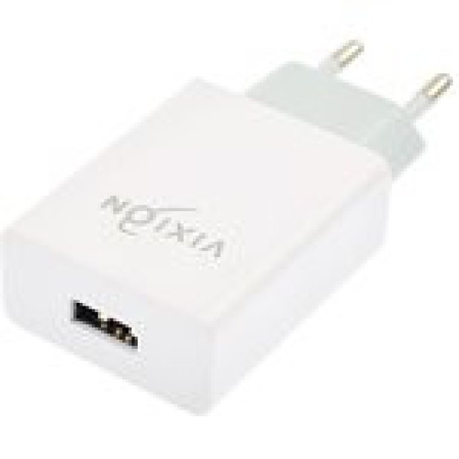 Блок питания (сетевой адаптер) VIXION L4i 1xUSB, 1A с кабелем Lightning 1м (белый) Блок питания (сетевой адаптер) VIXION L4i 1xUSB, 1A с кабелем Lightning 1м (белый)