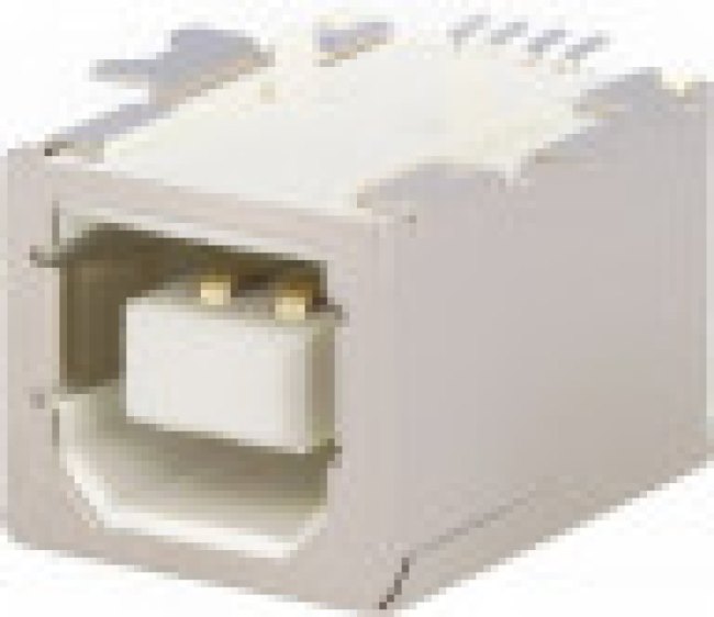 USBB-G-SMD, Гнездо, USB B, SMT, горизонтальный