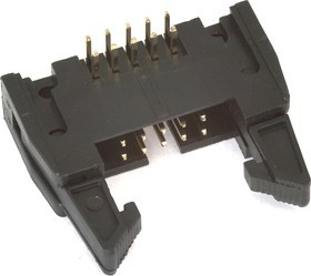 SCM-10R (DS1011-10R) (IDCC-10MR), Вилка на плату угловая с защелкой 10pin