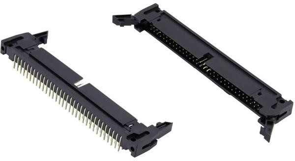 SCM-10R (DS1011-10R) (IDCC-10MR), Вилка на плату угловая с защелкой 10pin