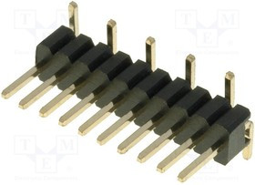 ZL321-10P, Штыревой, IDC, "папа", PIN 10, прямой, 1,27мм, SMD, позолота