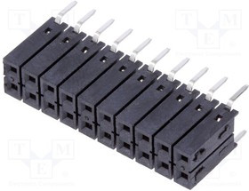 BL21.650.20S, Гнездо, штыревой, "мама", PIN: 20, прямой, 2,54мм, THT, 2x10, H: 8,5мм