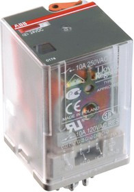 1SVR405621R7100, Реле питания, Interface, DPDT, 110 В AC, 10 А, CR-U, Гнездо, Без Защелки 1SVR405621R7100, Реле питания, Interface, DPDT, 110 В AC, 10 А, CR-U, Гнездо, Без Защелки