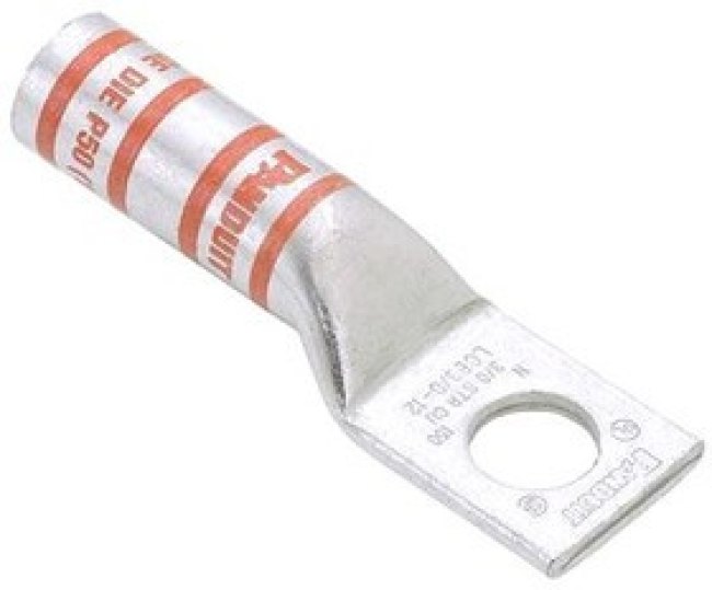 LCB8-14-L, TERMINAL, COMPRESSION LUG, M6, 8AWG
