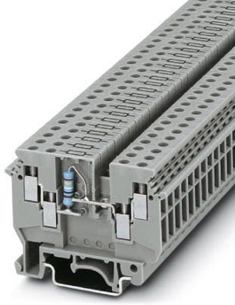 2775207, UDK 4-DUR Series Grey DIN Rail Terminal Block, 0.2 4mm², Single-Level