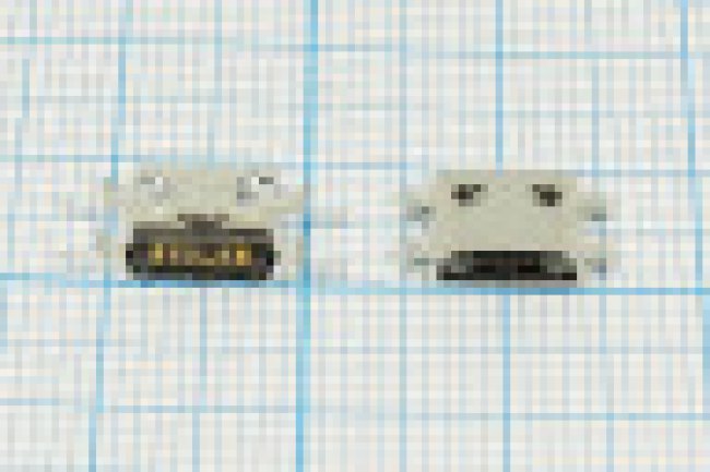 Разъем microUSB REV розетка, тип B, контакты 6P4C, на плату, microB6SAD REV Разъем microUSB REV розетка, тип B, контакты 6P4C, на плату, microB6SAD REV
