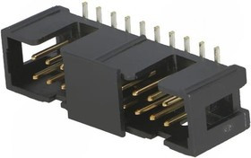 N2520-6V0C-RB-WE, Гнездо, IDC, "папа", PIN: 20, вертикальный, SMT, позолота, 2,54мм