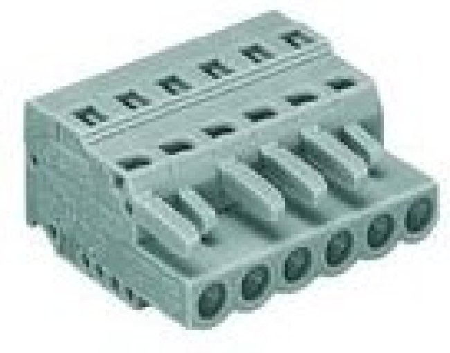 231-106/026-000, Съемная клеммная колодка, 5 мм, 6 вывод(-ов), 28AWG до 12AWG, 2.5 мм², Зажим, 16 А 231-106/026-000, Съемная клеммная колодка, 5 мм, 6 вывод(-ов), 28AWG до 12AWG, 2.5 мм², Зажим, 16 А