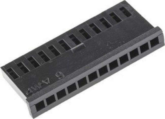 280514, Гнездо; провод-плата; "мама"; AMPMODU MOD II; 2,54мм; PIN: 12; THT