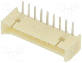 125SHA09TR, Гнездо; провод-плата; "папа"; 1,25мм; PIN: 9; THT; 250В; 1А; луженые