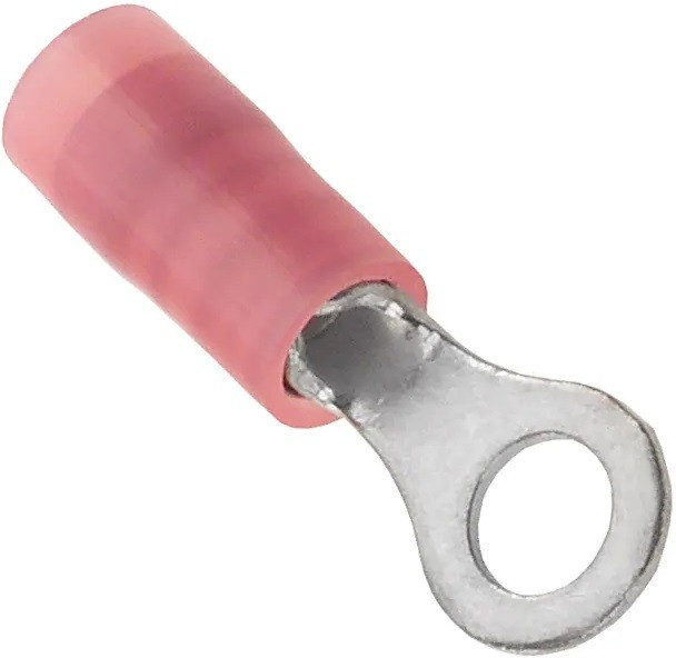 19073-0038, Terminals RING-TRM 22-18 #06 NYL RED