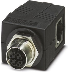 1404548, VS-BH-M12FSX Series Female RJ45 Connector, Rear Mount, Cat6a
