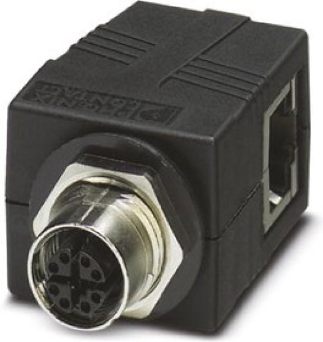 1404548, VS-BH-M12FSX Series Female RJ45 Connector, Rear Mount, Cat6a 1404548, VS-BH-M12FSX Series Female RJ45 Connector, Rear Mount, Cat6a