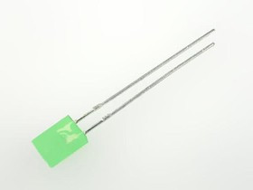 L-173GD, LED; rectangular; 5x2.5mm; green; 2?8mcd; 100°; Front: convex; 20mA
