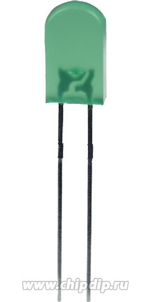 L-173GD, LED; rectangular; 5x2.5mm; green; 2?8mcd; 100°; Front: convex; 20mA