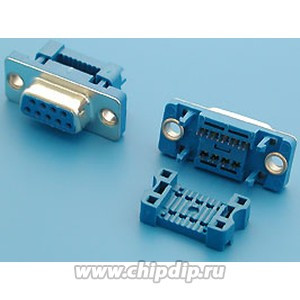 DI-9F, Разъем D-SUB 9 контактов, гнездо на плоский кабель