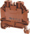 58.504.0055.4, WT 4 Series Brown Feed Through Terminal Block, Single-Level, Screw Termination, ATEX