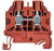 58.504.0055.4, WT 4 Series Brown Feed Through Terminal Block, Single-Level, Screw Termination, ATEX