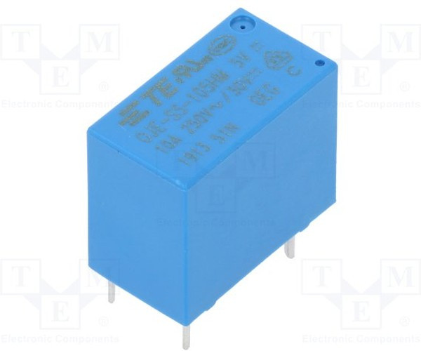 2-1419128-9, Универсальное реле, серия OJE, силовое, без защелки, SPST-NO, 5В DC, 10А 2-1419128-9, Универсальное реле, серия OJE, силовое, без защелки, SPST-NO, 5В DC, 10А