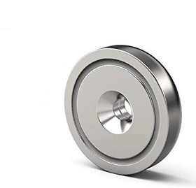 D 25х8, N35H, Держатель под винт магнитный до 14 кг (покрытие Ni)