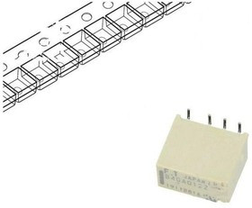FTR-B4GA012Z-B05, Реле электромагнитное, субминиатюрное, DPDT, 2A, U