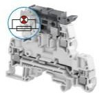 ZS4-D2-SF1-R1, DIN Rail Terminal Blocks Aut SNK Screw
