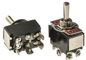 KN3(B)-223 (ON)-OFF-(ON), Тумблер (ON)-OFF-(ON) (6c) 3А 250В