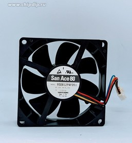 Вентилятор Sanyo Denki San Ace 80 9S0812P4F051 DC 12V 0.13A 80x25 4pin