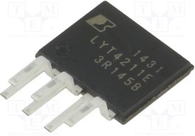 LYT4211E2, IC: PMIC; AC/DC switcher,контроллер LED; 85?132В; Ubr: 670В; 12Вт