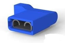 3-521013-2 (Cut Strip), Terminals .25 ULTRA-FAST FLG Cut Strip of 100