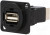 CP30209NMB, Соединитель, гнездо USB A, гнездо USB B, FT, USB 2.0, металл