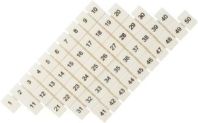 Маркеры для JXB-ST 2,5 (100шт) с нумерацией 1-50 PROxima zb-st-2.5-1-50