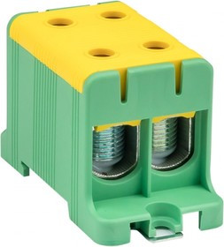 Клемма силовая вводная двойная КСВ 16-95 желто-зеленая EKF PROxima | plc-kvs2-16-95-y-green | EKF