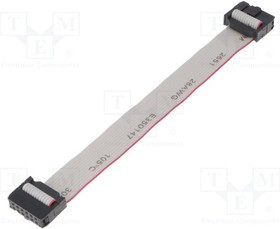 FC12600-S, Шлейф с разъемами IDC, 12x28AWG, Ш.шлейфа 1,27мм, 0,6м