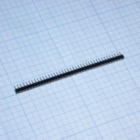 SCSL-40 (PSLM 1x40) гнезда цанг., (SCSL-40, PBSM-40), Гнезда цанговые однорядные для монтажа в отверстия 40pin, шаг 2.54мм, год 2021