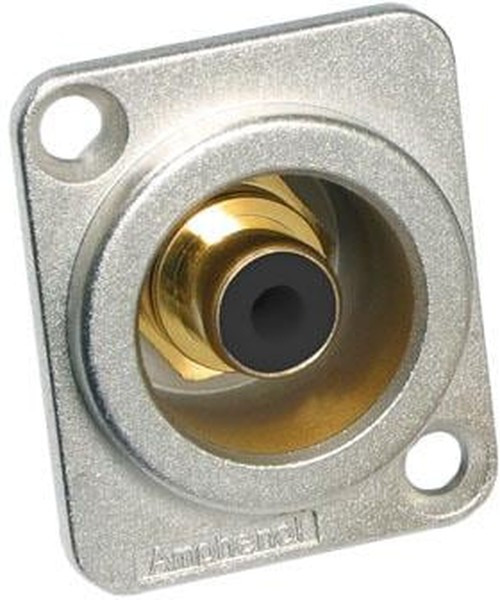 ACJD-BLK, RCA Phono Connectors RCA D TYPE SHELL FEMALE BLACK