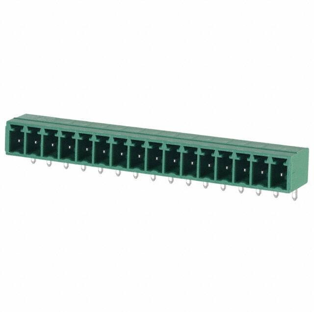 1803413, Pluggable Terminal Blocks 16 Pos 3.81mm pitch Through Hole Header