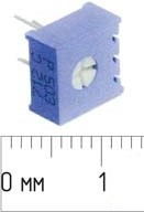 Резистор подстроечный 100к\270град\ 3P/плат\3386P BAR; №7268 РПодстр 100к\270град\ 3P/плат\3386P BAR